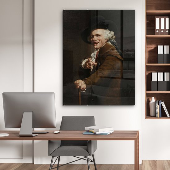 Peinture sur Verre - Autoportrait - Joseph Ducreux - 90x120 cm - Peintures sur Verre Peintures - Photo sur Glas
