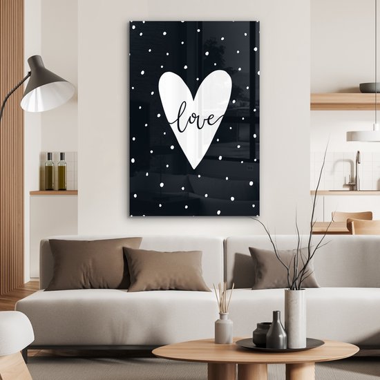 Peinture sur Verre - Citation - Amour - Enfant - 60x90 cm - Peintures sur Verre Peintures - Photo sur Glas