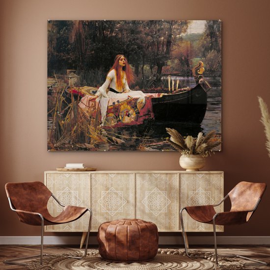 Peinture sur verre - La dame de shalott - peinture de John William Waterhouse - 160x120 cm - Peintures sur Verre Peintures - Photo sur Glas