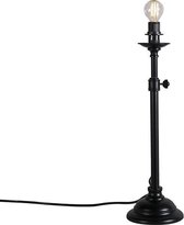 QAZQA kaso - Landelijke Tafellamp - 1 lichts - H 460 mm - Zwart -  Woonkamer | Slaapkamer | Keuken
