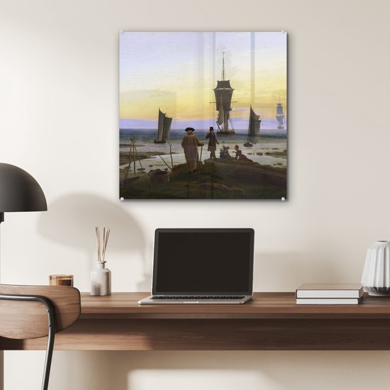 MuchoWow® Peinture sur verre - Les Stades de la vie humaine - Caspar David Friedrich - 50x50 cm - Peintures sur verre acrylique - Photo sur Glas