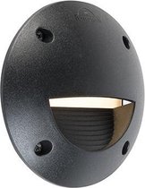 QAZQA leti - Moderne LED Dimbare Wandlamp met Dimmer voor buiten - 1 lichts - Ø 135 mm - Zwart - Buitenverlichting