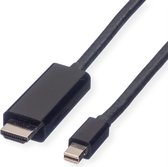 VALUE Mini DisplayPort Cable, Mini DP-UHDTV, M/M, zwart, 3 m