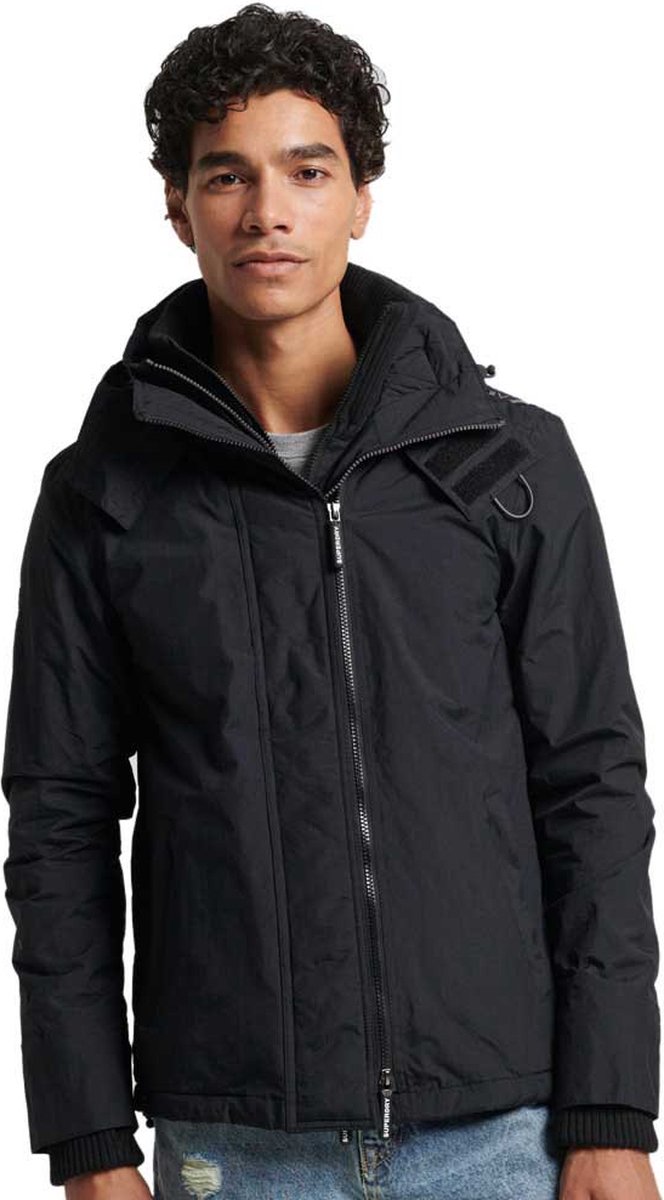 Superdry Pop Zip Hood Arctic Windcheater Jas S Man Zwart