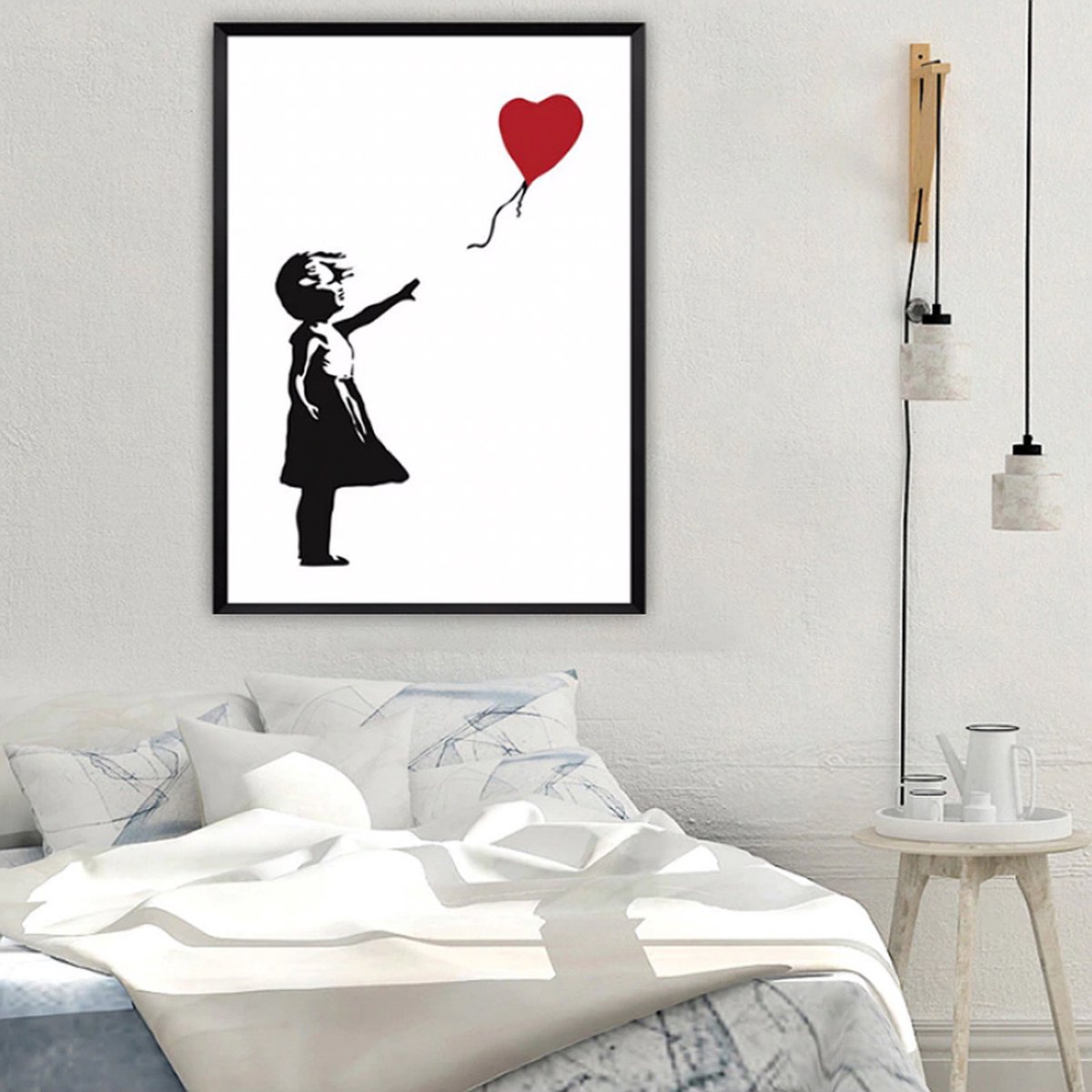 Acrylglas Banksy - Meisje met ballon - Panorama