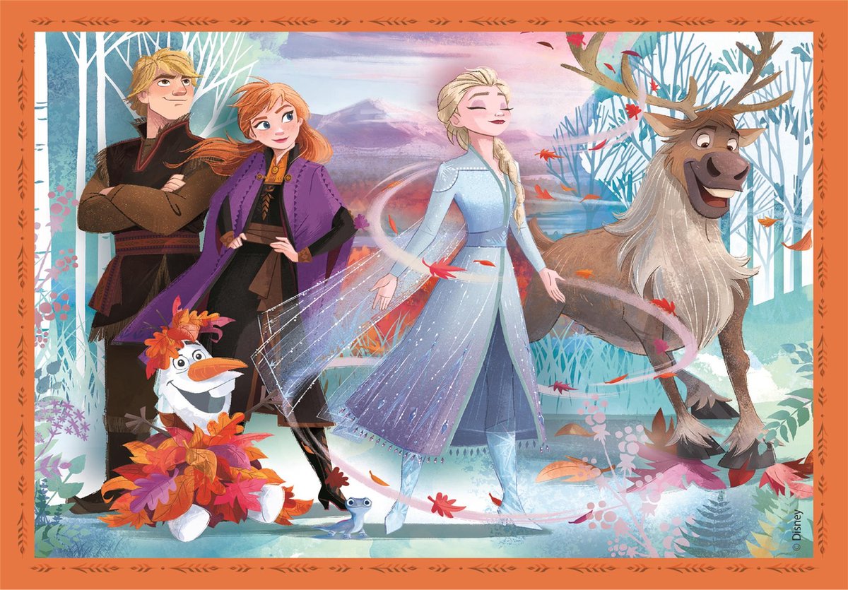 Clementoni - Puzzel - 4 in 1 - Frozen - Puzzel Voor Kinderen - Supercolor — afbeelding 3