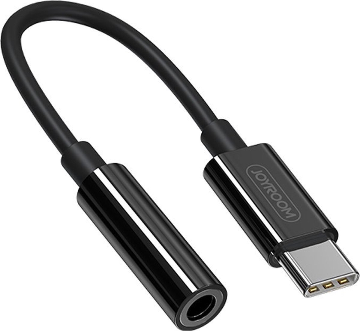 Joyroom USB-C naar Audio Jack 3.5mm kabel - Zwart