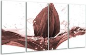 Peinture sur verre Fleur | Marron, rouge | 160x80cm 4 Liège | Tirage photo sur verre |  F006646