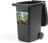 Container sticker Jungle - Natuur - Jongens - Meisjes - Kinderen - Zebra - Flamingo - 40x40 cm - Kliko sticker