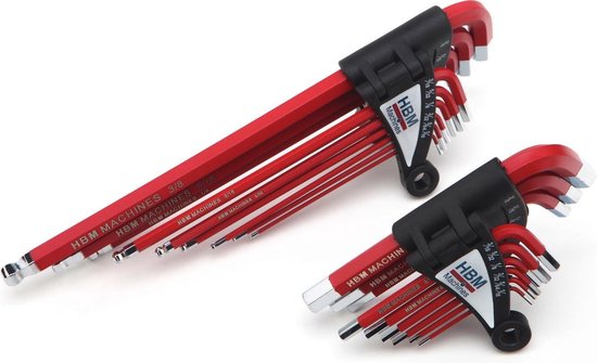 HBM - Jeu De 10 Clés à Molette Professionnelles Extra Longues à Tête