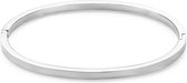 Twice As Nice Armband in edelstaal, ovale bangle  6 cm