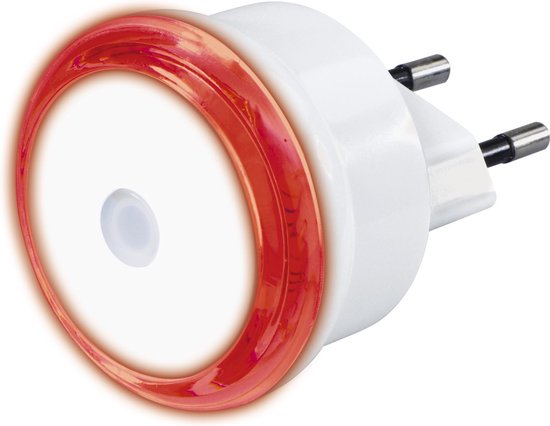 Hama Led-nachtlampje "Basic" met stekker, schemersensor, energiebesp., rood van Merkloos — afbeelding 3