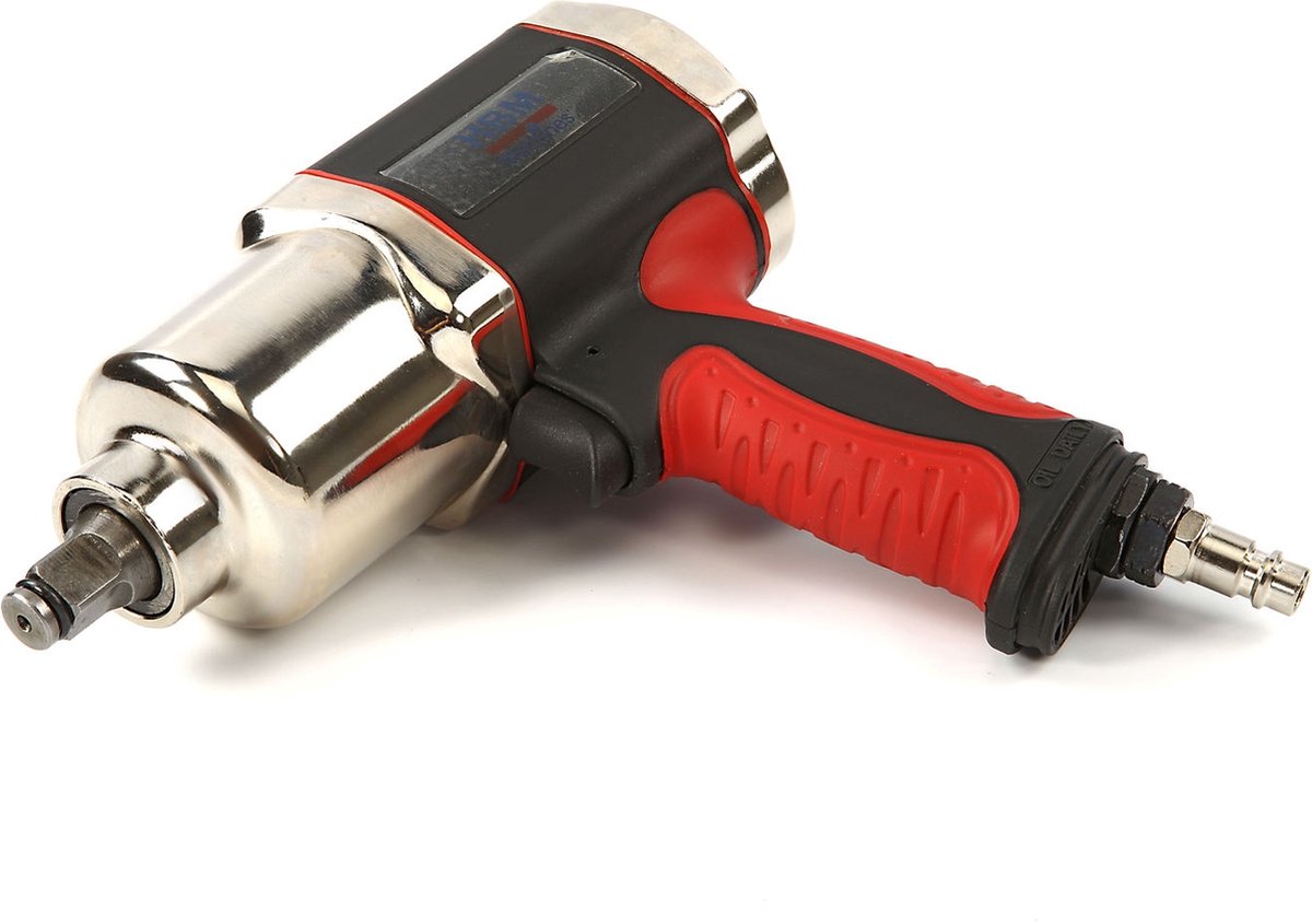 HBM professionele 1/2 inch pneumatische slagmoersleutel 680 Nm 6 bar 7.500 rpm draaibaar links/rechts