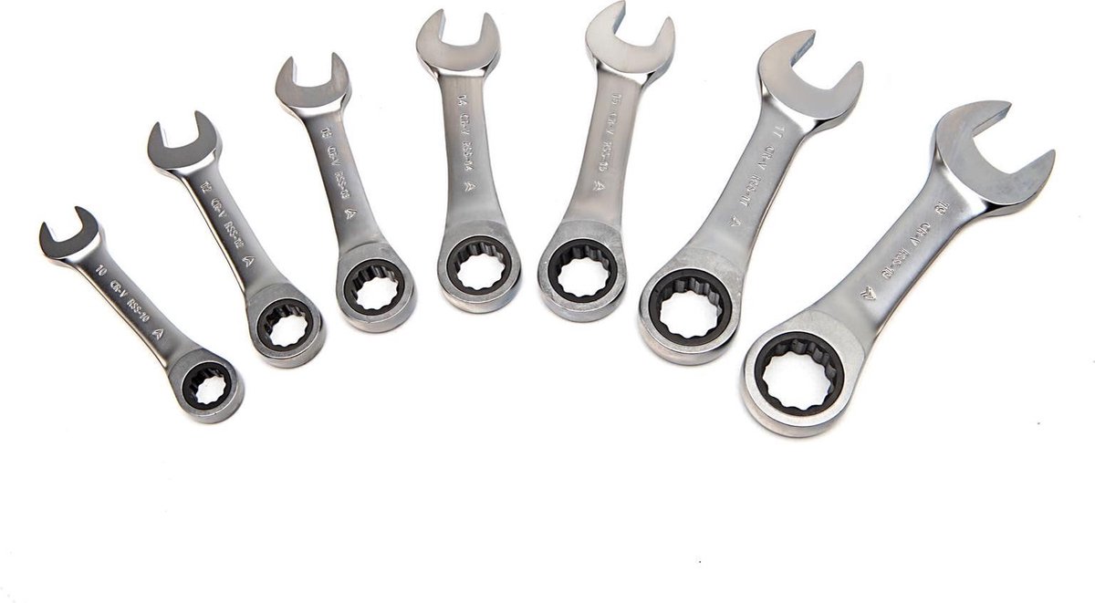 AOK 10 mm PROFI korte ringratel - steeksleutel