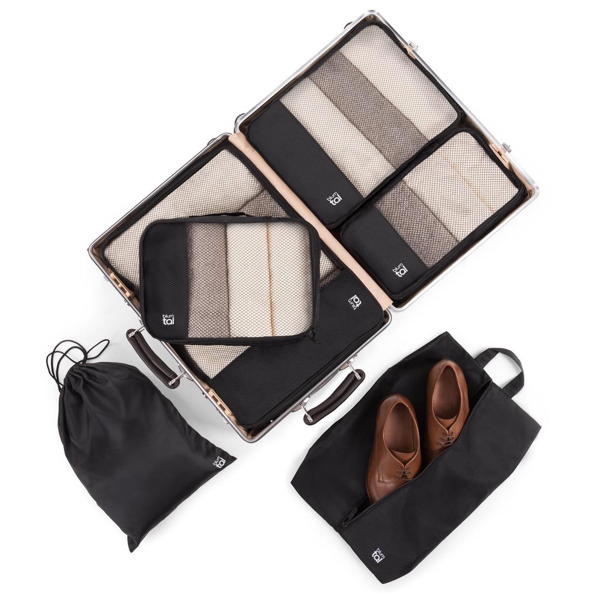 Packing cubes set - koffer of tas organizer - inpak zakken - CadeauOnline