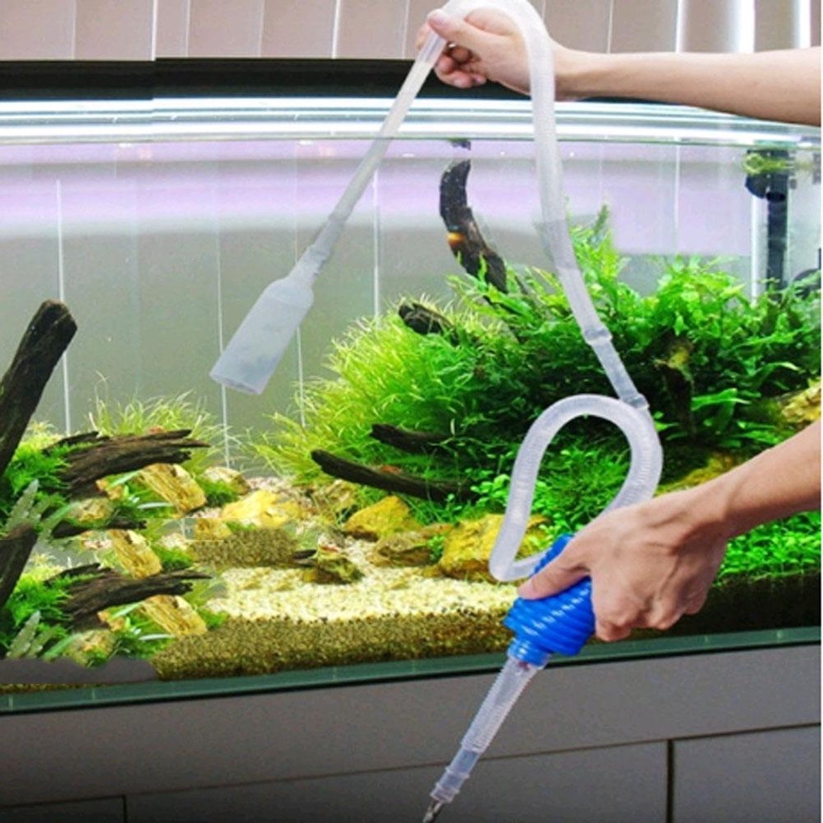 intern uitgehongerd Gecomprimeerd Aquarium schoonmaak slang - pomp | bol.com