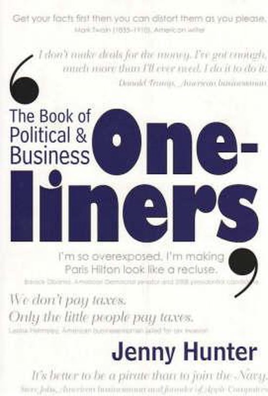 Political and Business Oneliners, Jenny Hunter 9781741106176