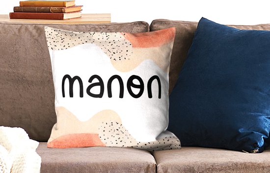 Coussins Coussins décoratifs - Oreillers Salon - 50x50 cm - Manon - Pastel - Fille