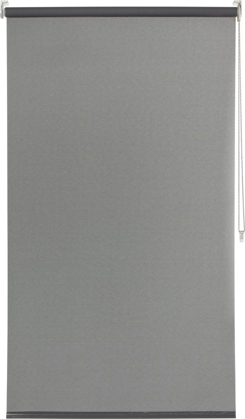 INSPIRE - Zij-trekgordijn Schermzonwering BRASILIA - PARIJS - B.165 x H.250 cm - Grijs - Warmte-isolerend - Raamgordijn