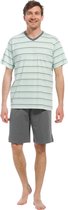 Pastunette heren shortama - Lightgreen  - L   - Groen