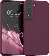 kwmobile telefoonhoesje geschikt voor Samsung Galaxy S22 - Hoesje voor smartphone - Back cover in bordeaux-violet