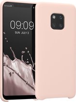 kwmobile telefoonhoesje voor Huawei Mate 20 Pro - Hoesje met siliconen coating - Smartphone case in kokosmelk