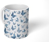 Mok - Koffiemok - Aquarel - Patronen - Grijs - Mokken - 350 ML - Beker - Koffiemokken - Theemok