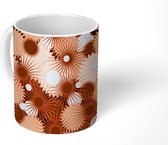 Mok - Koffiemok - Sterren - Brons - Patronen - Mokken - 350 ML - Beker - Koffiemokken - Theemok