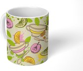 Mok - Koffiemok - Fruit - Thee - Patronen - Mokken - 350 ML - Beker - Koffiemokken - Theemok