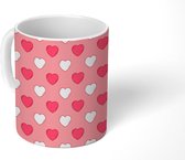 Mok - Koffiemok - Valentijn cadeautje voor haar - Hart - Design - Mokken - 350 ML - Beker - Koffiemokken - Theemok
