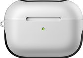 Mobigear Hoesje geschikt voor Apple AirPods Pro 1 Hardcase Hoesje | Mobigear FrosteD - Wit