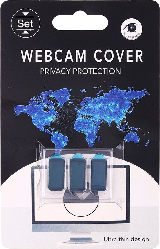 Mobigear Webcam Cover Privacy Schuifje - Wit - 3-Pack - Mobigear