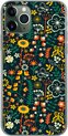 Telefoonhoesje Geschikt voor iPhone 11 Pro hoesje - Meisjes - Vlinder - Planten - Patronen - Girl - Kids - Kinderen - Meiden - Siliconen Telefoonhoesje Telefoonhoesje - Gadgets en trends