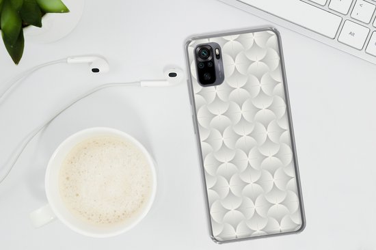 Coque Xiaomi Redmi Note 10 - Motifs - Argent - Rétro - Coque de téléphone en Siliconen