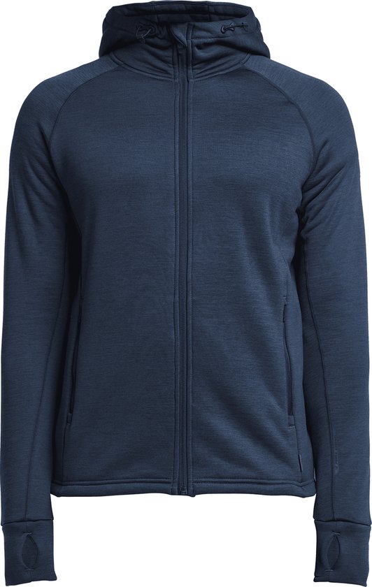 Foto: Tenson txlite hoodie zip m base midlayers donker blauw maat xl