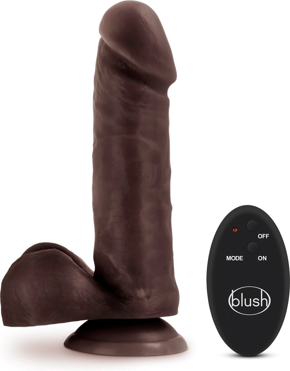 Goedkoopste Dr. Skin- Dildo Met Afstandsbediening - Invoerdiepte 16 cm - Chocolate