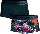 Muchachomalo-2-pack onderbroeken voor mannen-Elastisch Katoen-Boxershorts - Maat L