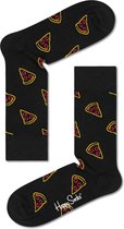 Happy Socks Pizza Slice - Sokken Dames - Zwart 36-40