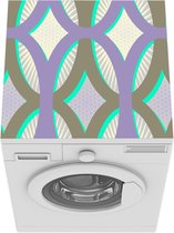 Wasmachine beschermer mat - Geometrie - Ruit - Lijn - Patronen - Breedte 60 cm x hoogte 60 cm