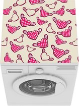 Wasmachine beschermer mat - Valentijn - Liefde - Design - Breedte 60 cm x hoogte 60 cm