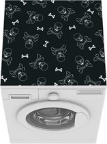 Wasmachine beschermer - Wasmachine mat - Skull - Patronen - Halloween - 60x60 cm - Droger beschermer