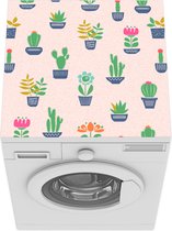 Wasmachine beschermer mat - Cactus - Patronen - Zomer - Breedte 60 cm x hoogte 60 cm
