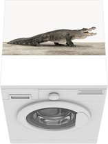 Wasmachine beschermer mat - Dieren - Krokodil - Wit - Breedte 60 cm x hoogte 60 cm