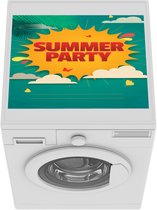 Wasmachine beschermer - Wasmachine mat - Party - Zomer - Zon - 55x45 cm - Droger beschermer