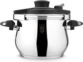 Serenk Definition snelkookpan - pressure cooker - snelkookpan met 3 kookniveaus, 6 L - inductie geschikt