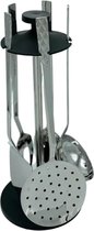 OZ Life - Keukengerij Set - Kookgerij Set - Plain 6 stuks - Met Houder - Vaatwasserbestendig