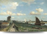 Maison de France - Canvas Hollands lanschap - de trekvliet - canvas - 120 x 180 cm