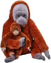Peluche Wild Republic Orangutan Junior 76 Cm Peluche Oranje 2 pièces