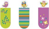 magnetische boekenleggers Uilen 6 cm 3 stuks