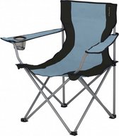 campingstoel Lausanne 80 cm polyester/staal blauw